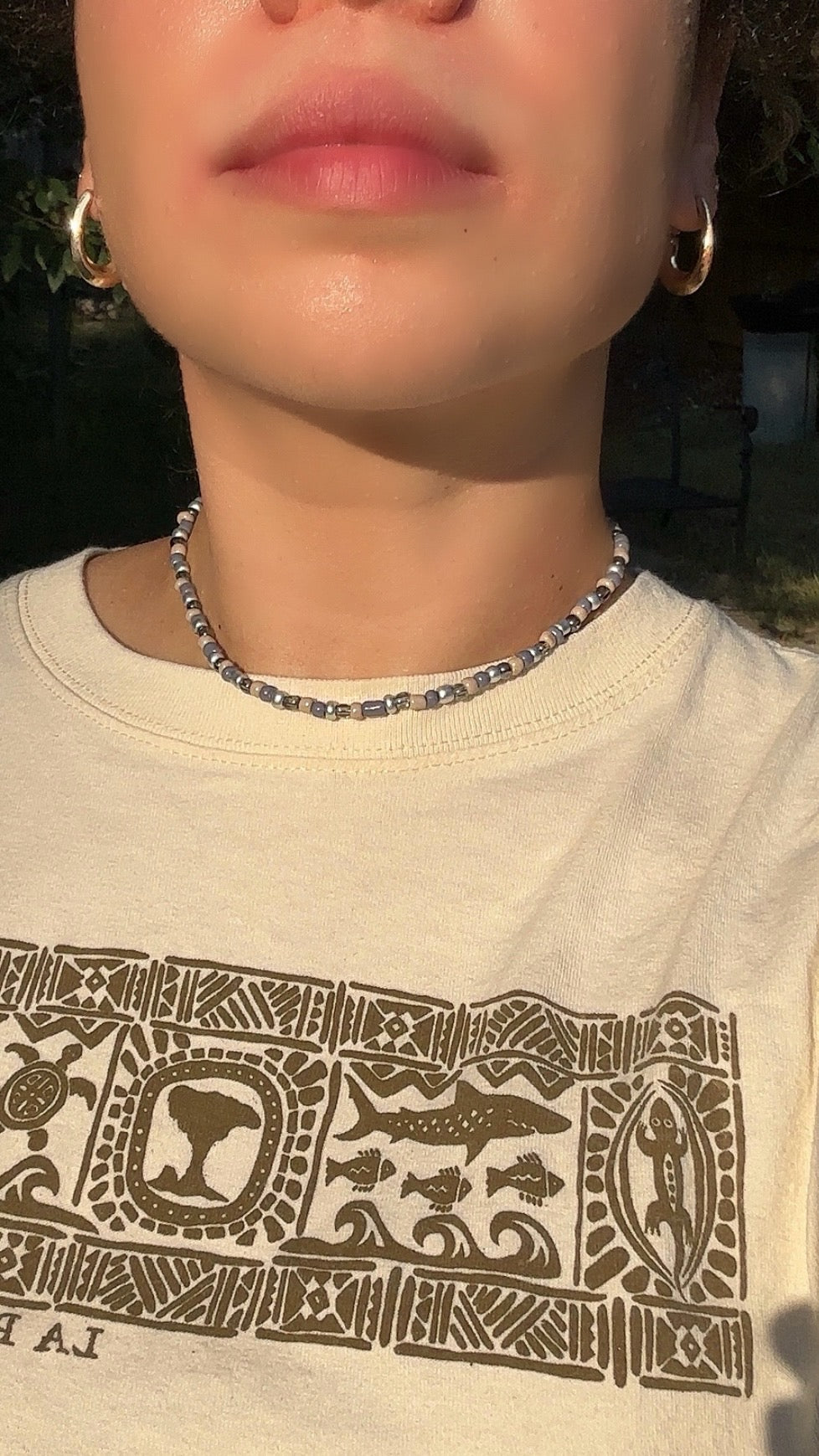 Unisex beaded necklace