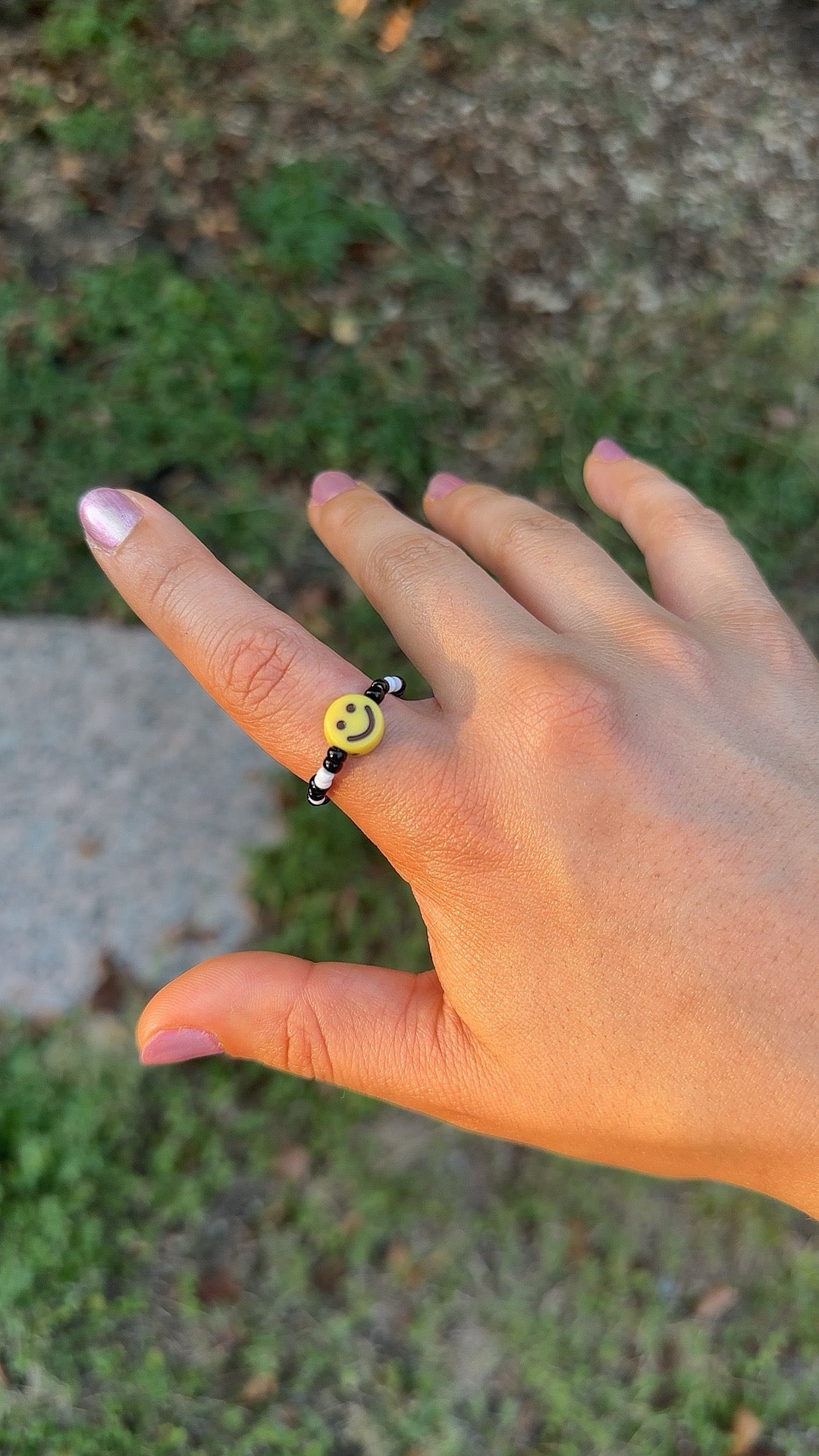 Smiley face ring
