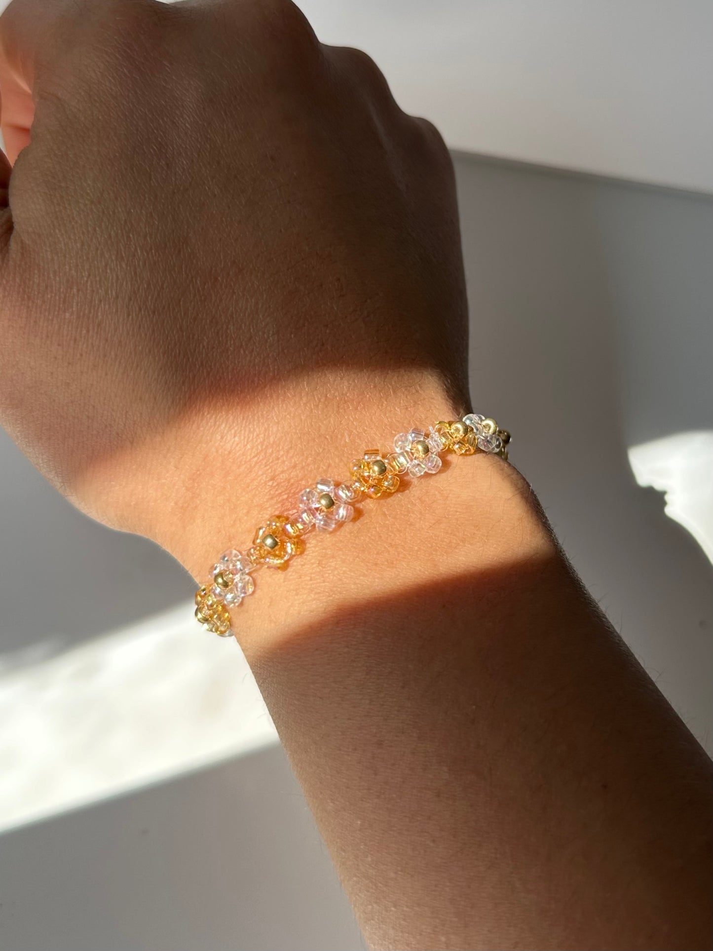 Gold Floral Bracelet