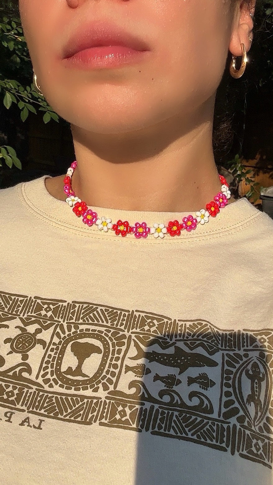 Flower Choker Necklace