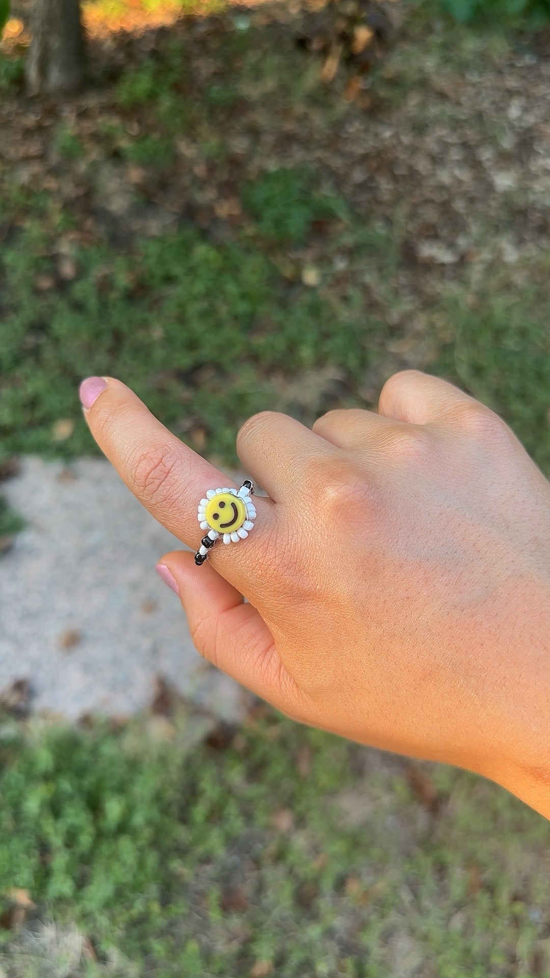 Smiley face ring