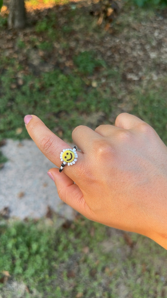 Smiley face ring