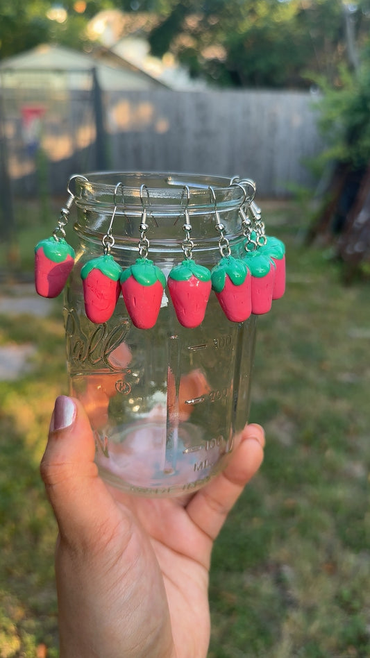 Strawberry earrings