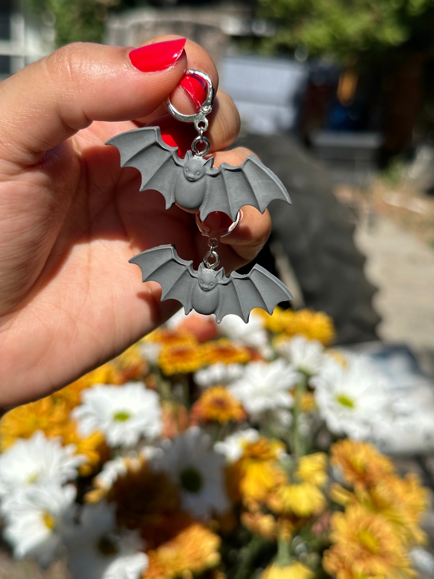 Bat earrings