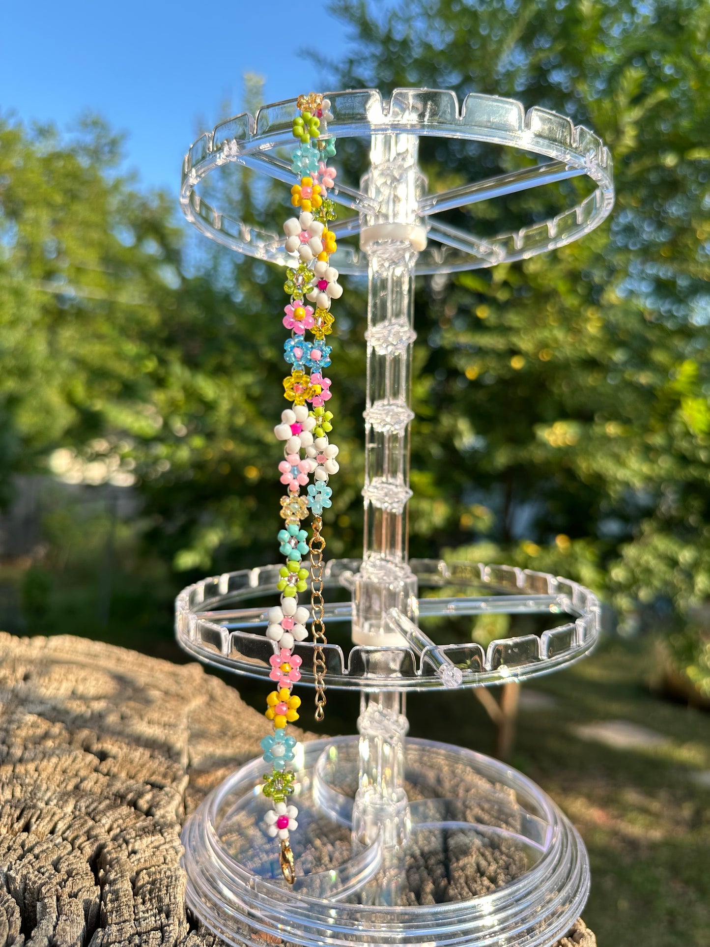 Floral beaded choker
