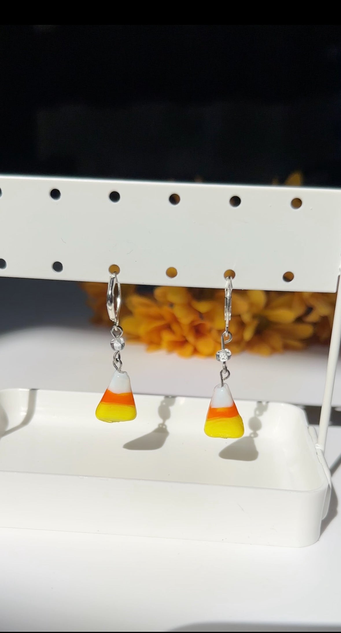 Candy Corn Earrings