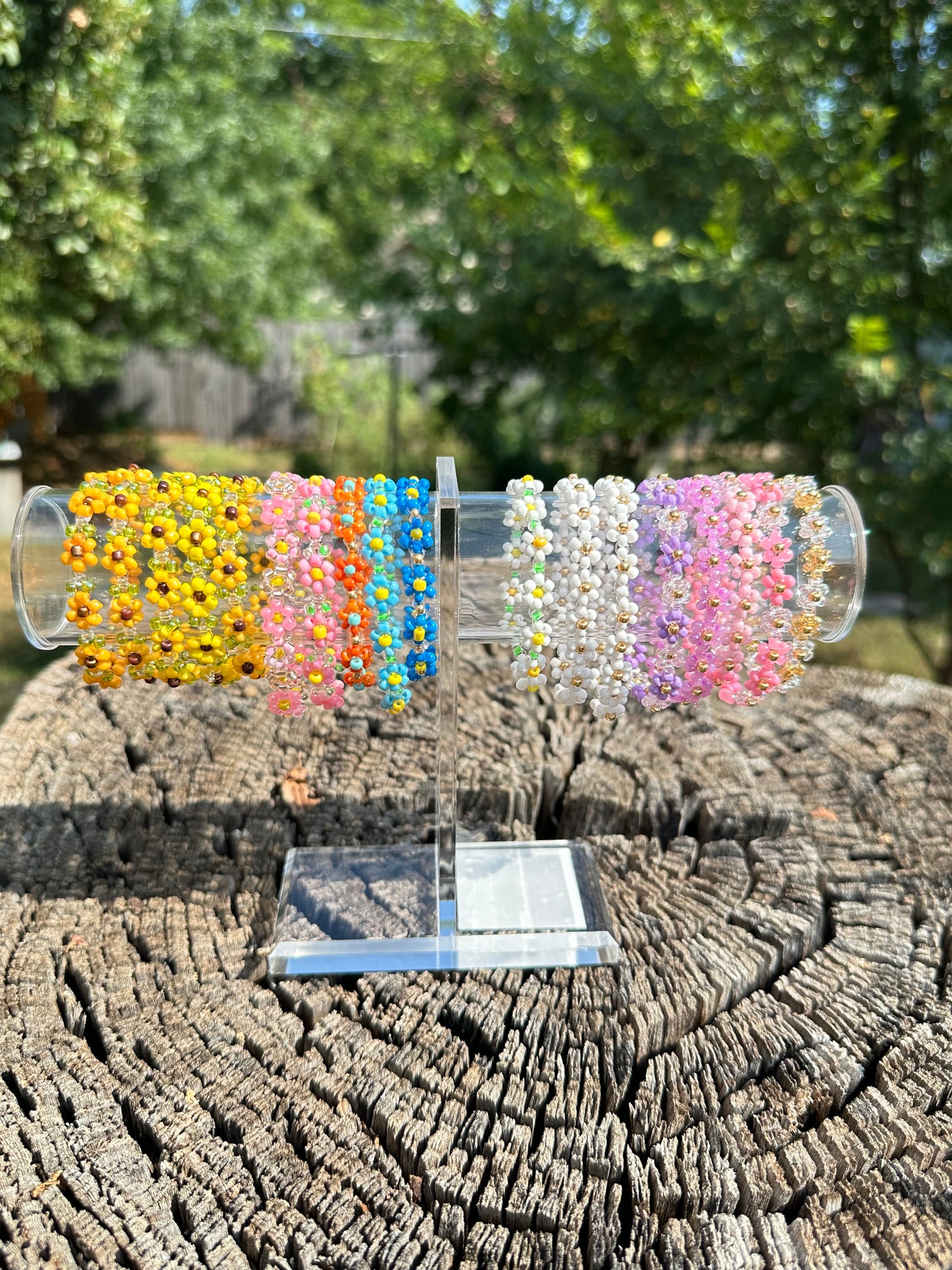 Beaded Floral bracelet